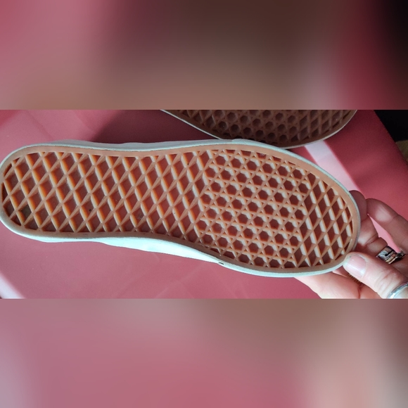 Vans Men's Checkered Brown Canvas Slip On Loafer. Size 5 - Picture 4 of 7